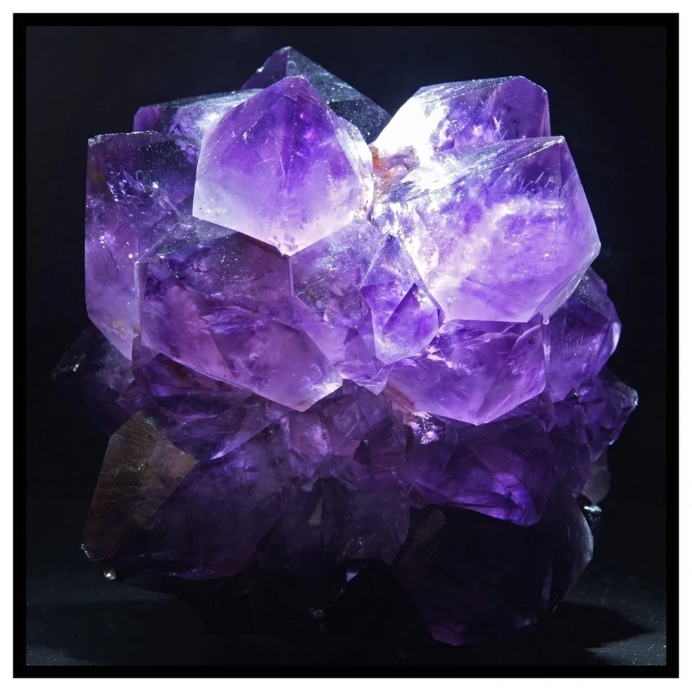 NATURAL Amethyst Crystal Hair Clip Barrette